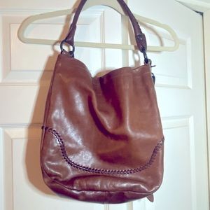FRYE Melissa whipstitched purse. Brown.